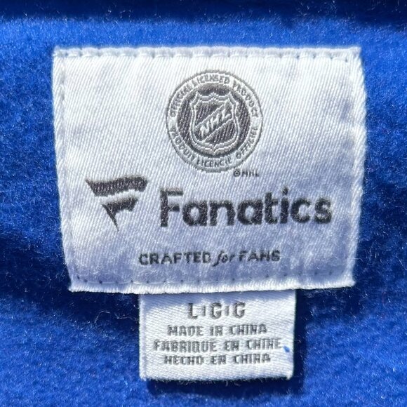New York Rangers Fanatics Breakaway Lace Up Pullover Sz L NHL Hockey - Picture 3 of 10